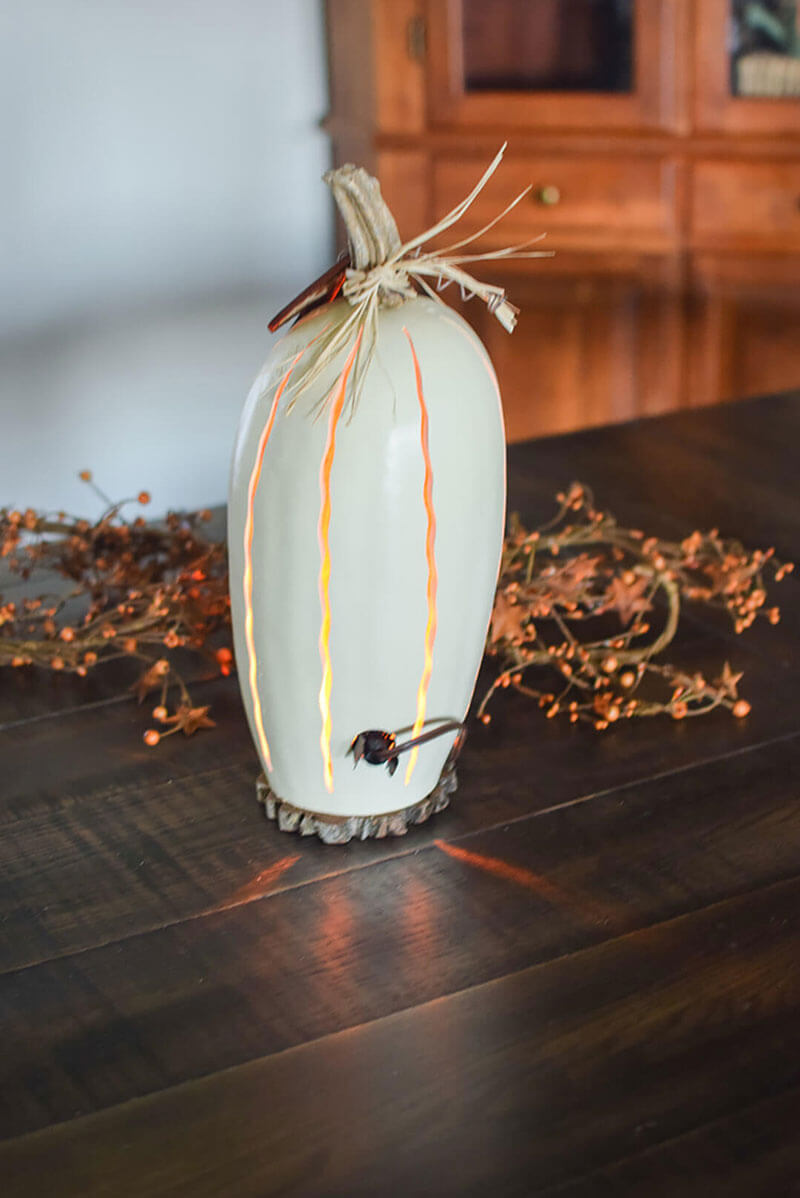 White Luminary gourd back