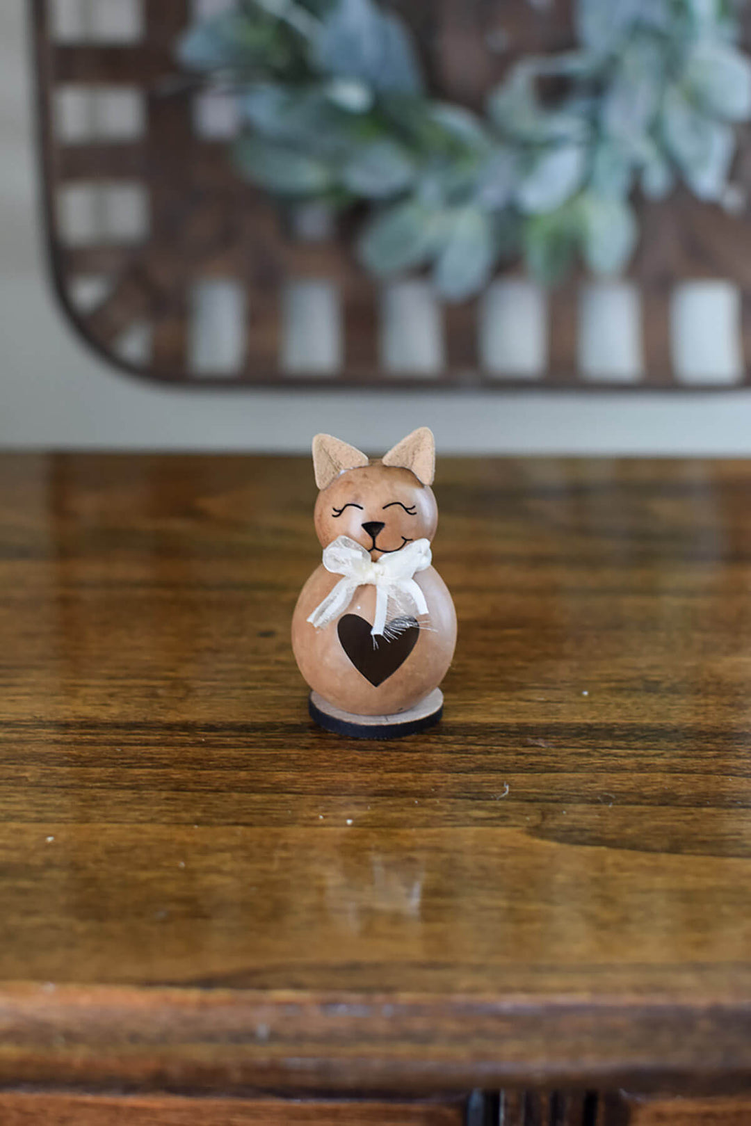 Little Katie cat gourd at Meadowbrooke Gourds