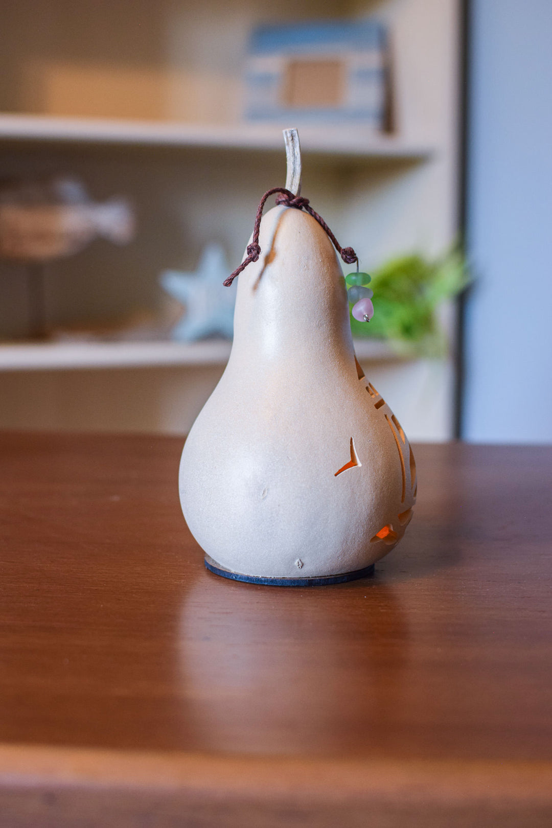 Lighthouse - Miniature Gourd Design by Meadowbrooke Gourds - Side View