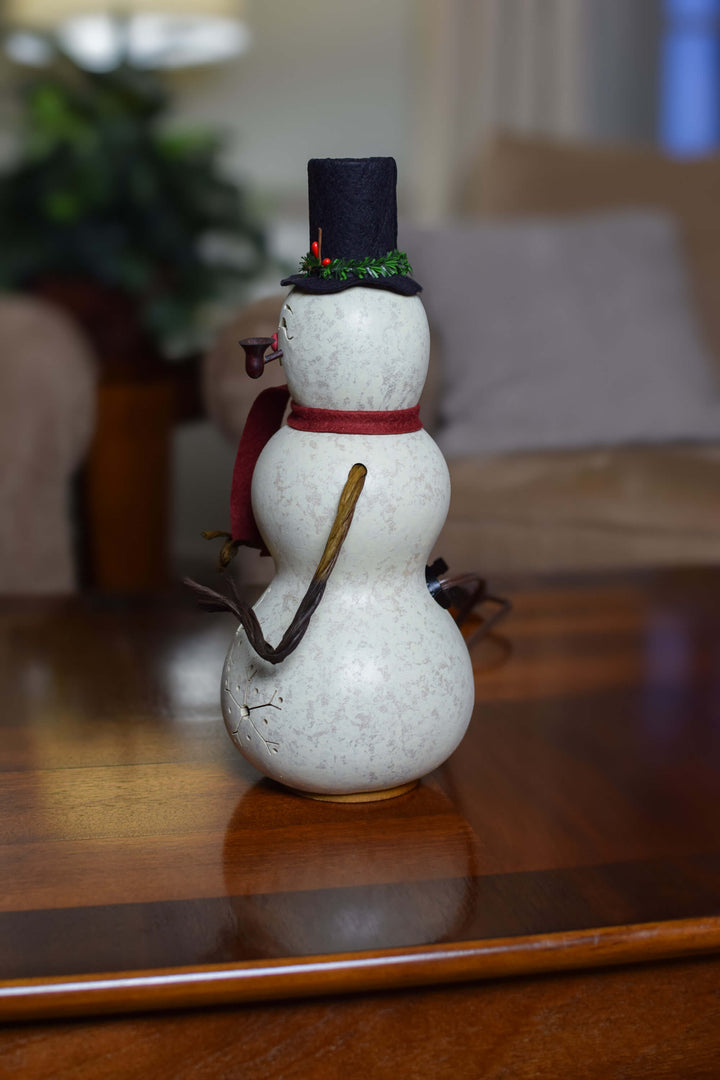 Blizzard Snowman Gourd Side View