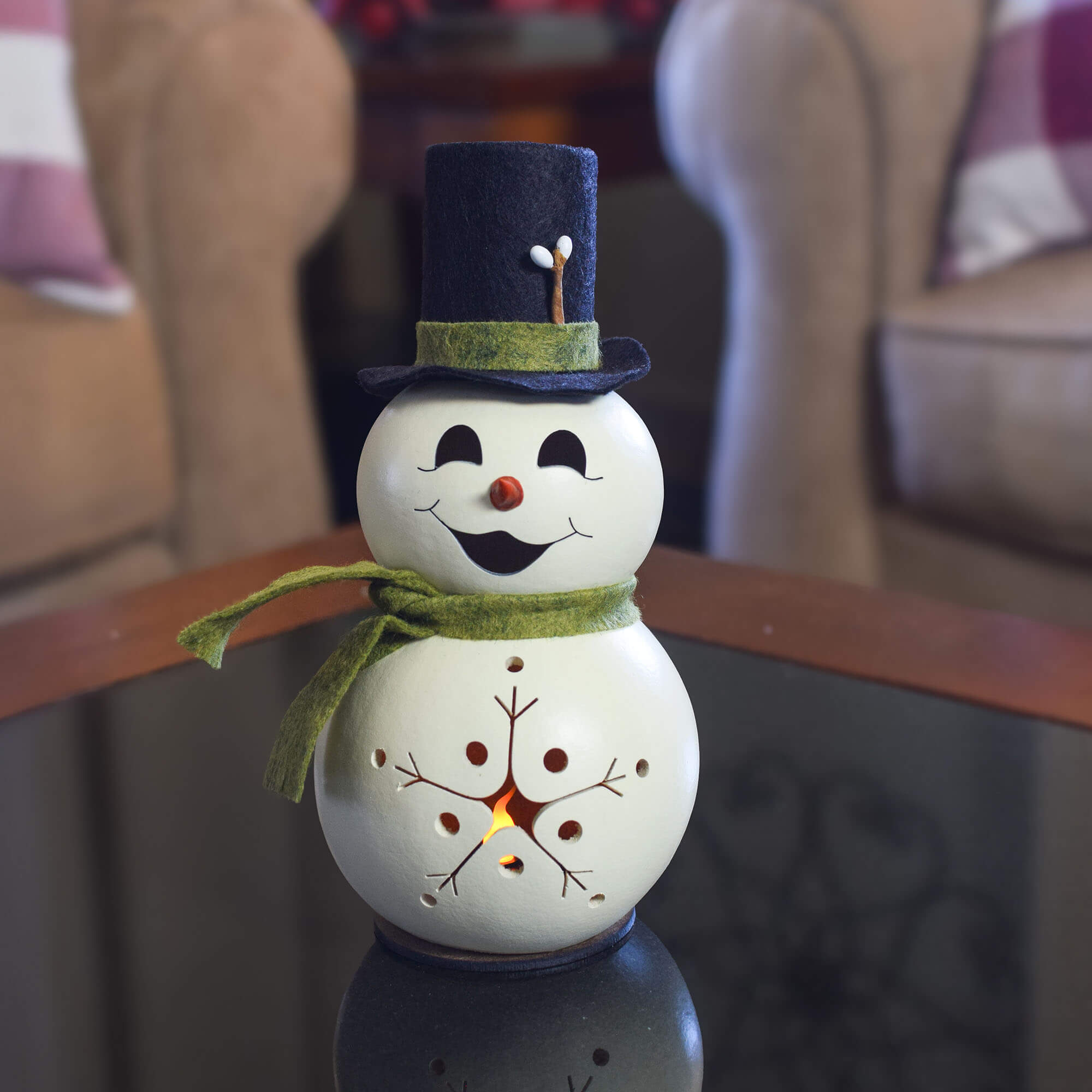 スノーマン 置物 man Meadowbrooke - Snowman Miniature Winter Gourd Decor – Meadowbrooke