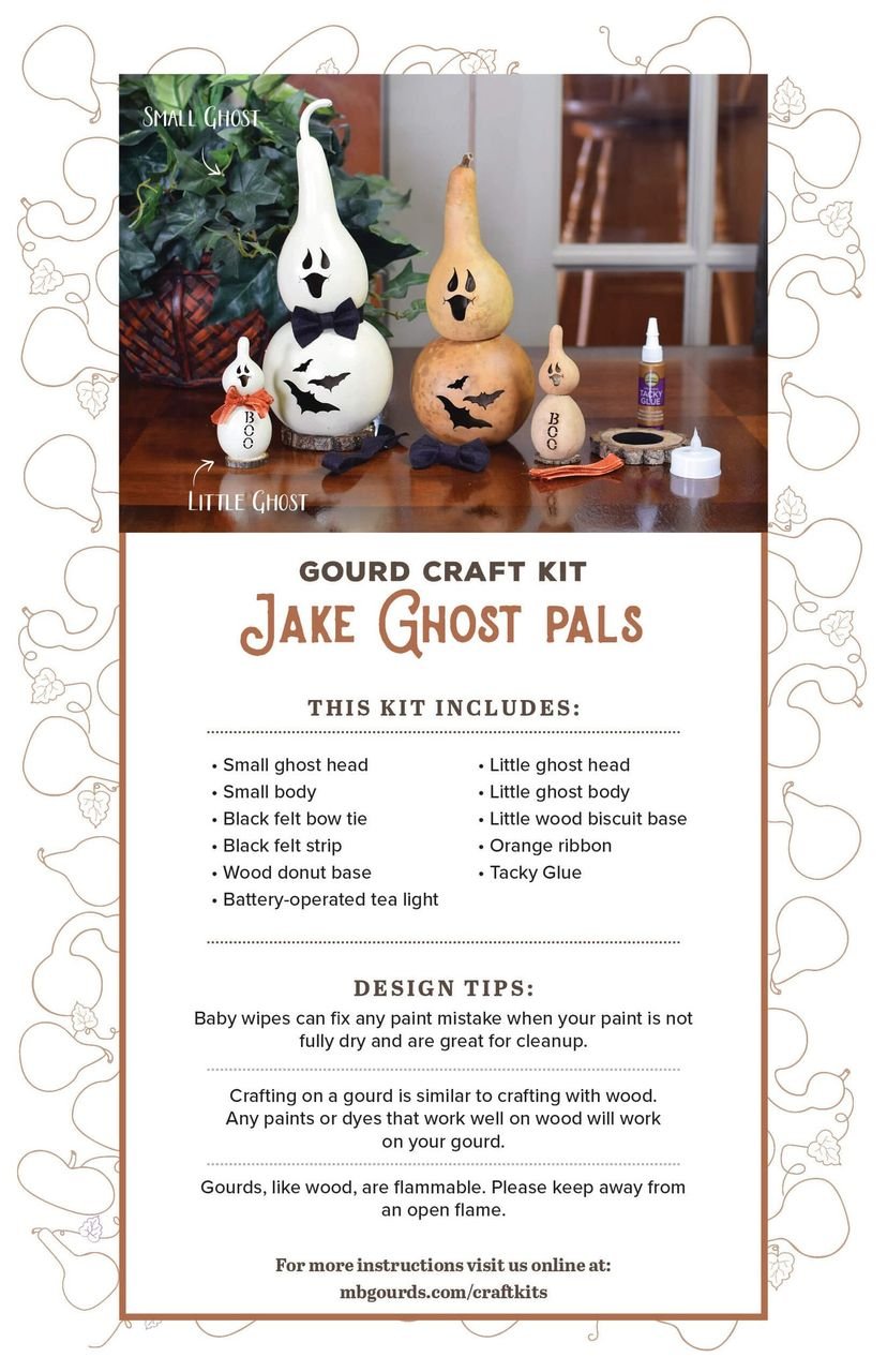 Ghost gourd kit list of what is included