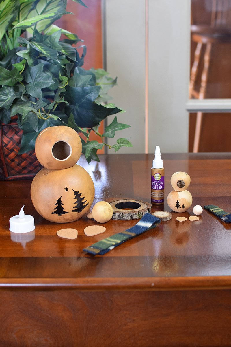 Bear gourd kit unfinished