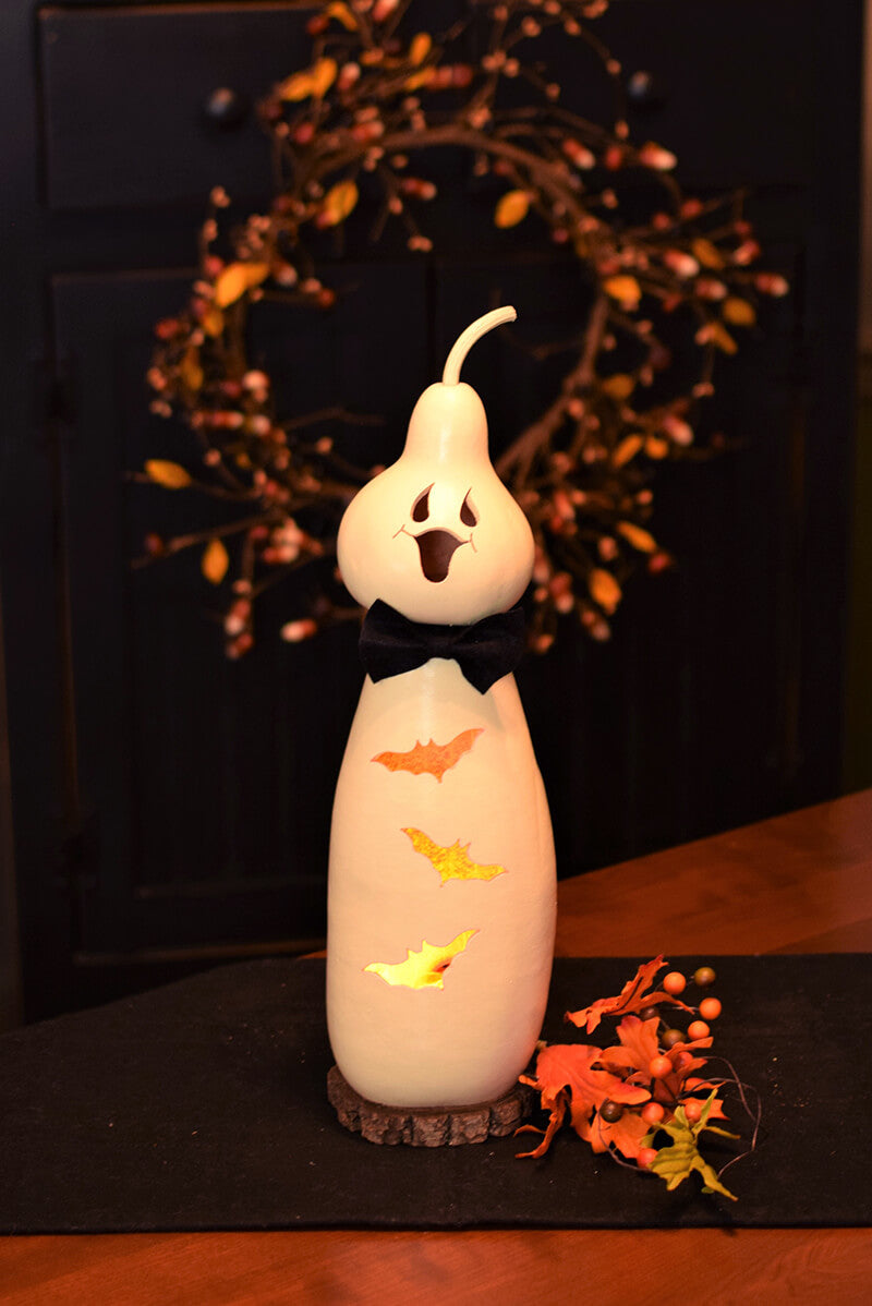 Jake ghost gourd at Meadowbrooke Gourds