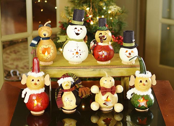 Winter Miniatures Charlie, Meadowbrooke, Philip, Bernard, Tux, Gingerbread