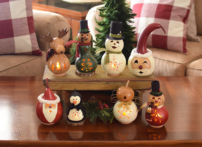 Winter Miniatures Miles, Pinewood, Meadowbrooke, Kringle, Santa, Parkin, Julia and Philip