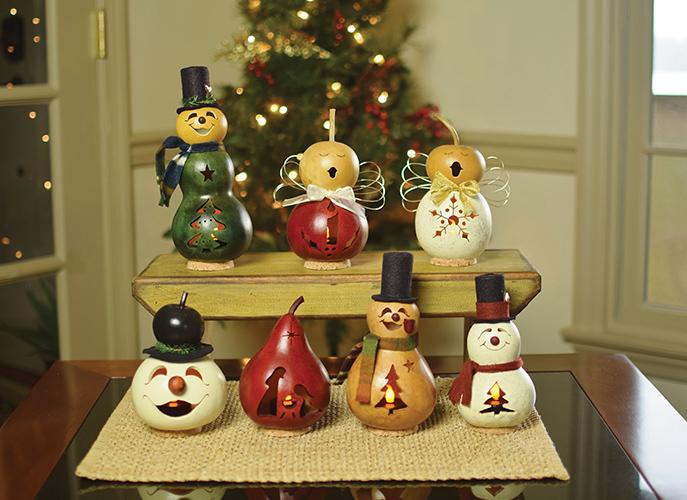 Winter Miniature Family Evergreen, Ariana, Julia, Walter, Nativity, Flurry, Easton