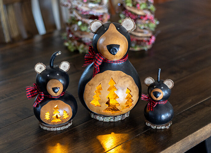 Brooks Bear Gourds at Meadowbrooke Gourds. 