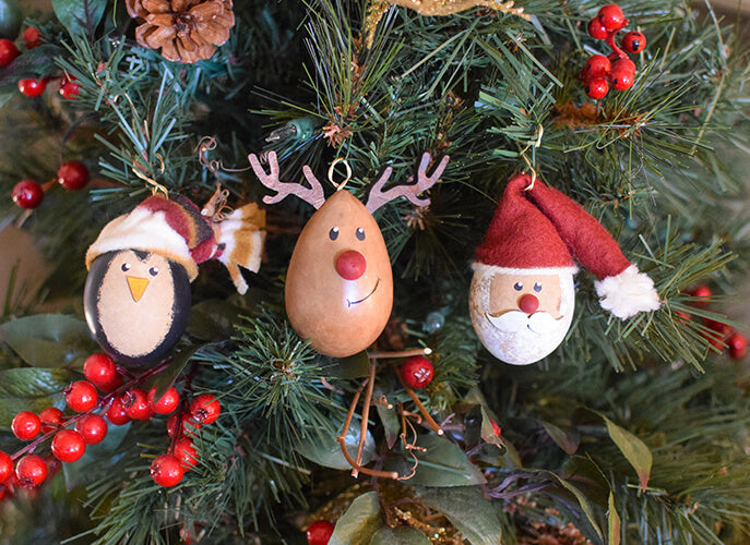 Egg Christmas Ornaments