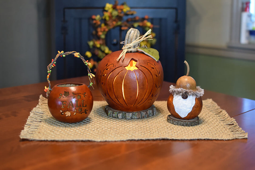 Pumpkin Silhouette, Griffin Gnome and Fall Basket