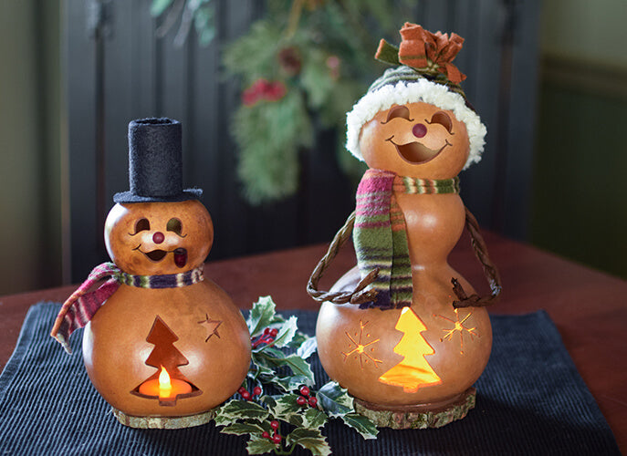 Flurry Snowman Family at Meadowbrooke Gourds. 