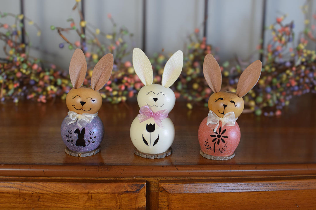 Tiny Bunny Gourds at Meadowbrooke Gourds. 
