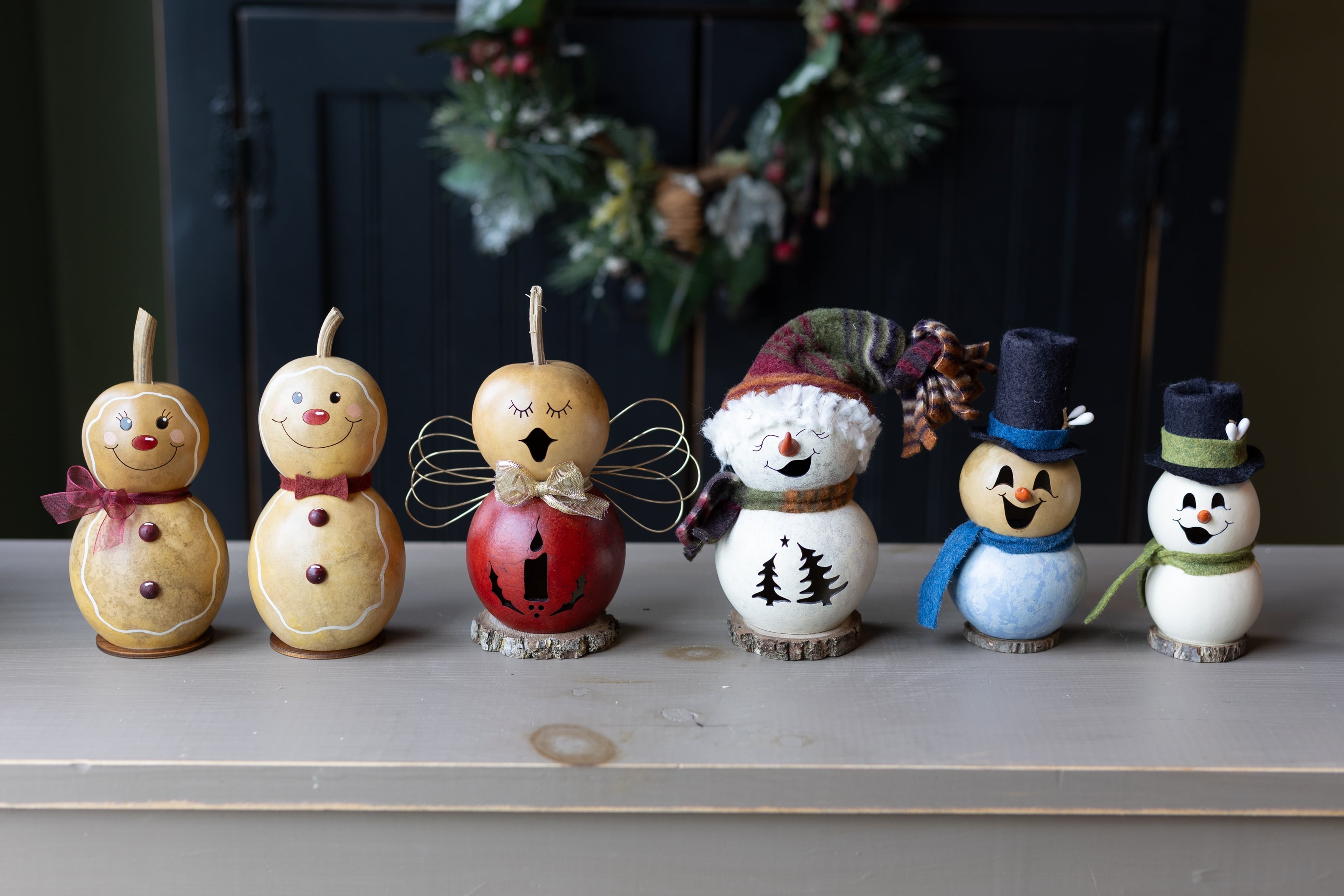 Tiny Winter Friend Gourds at Meadowbrooke Gourds. 
