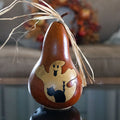 Boo Gourd with Ghost and Cat at Meadowbrooke Gourds. 