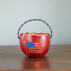 American Flag Gourd Basket at Meadowbrooke Gourds. 