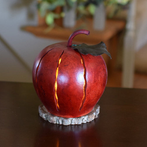 Apple Luminary Gourd at Meadowbrooke Gourds. 