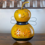 Bumble Bee Medium Lit Gourd at Meadowbrooke Gourds. 