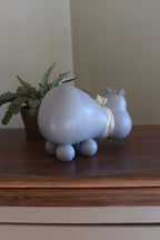 Hailey Hippo gourd design, back view