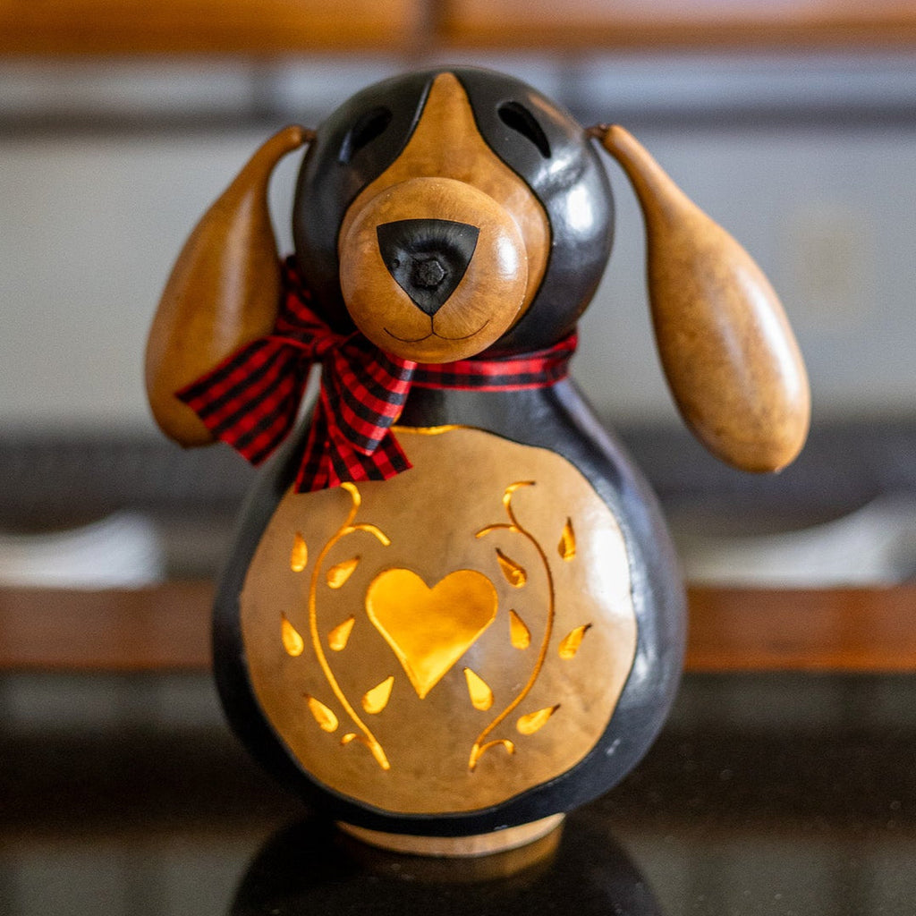 Hudson Dog Canine Puppy Floppy Ears Tabletop Gourd Decor All