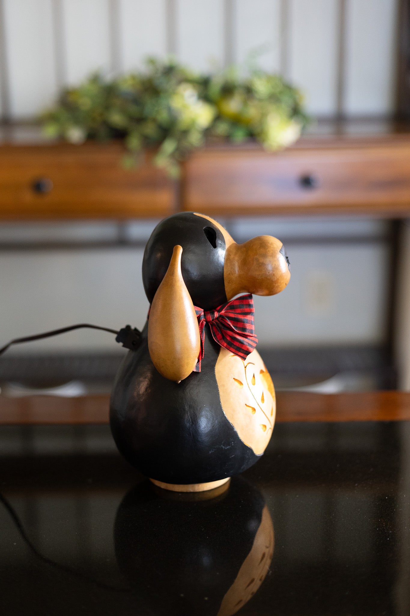 Hudson Dog Canine Puppy Floppy Ears Tabletop Gourd Decor All