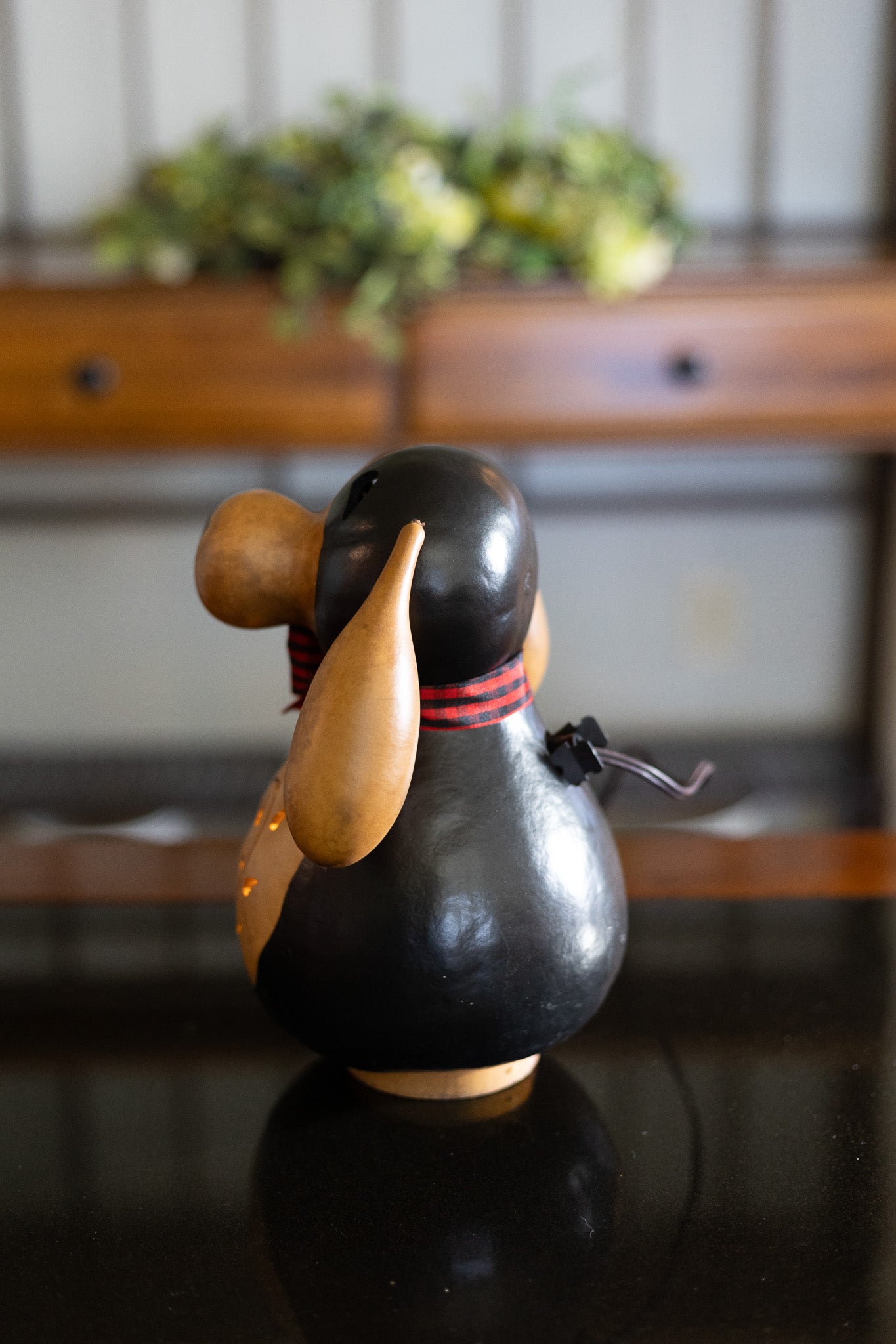 Hudson Dog Canine Puppy Floppy Ears Tabletop Gourd Decor All