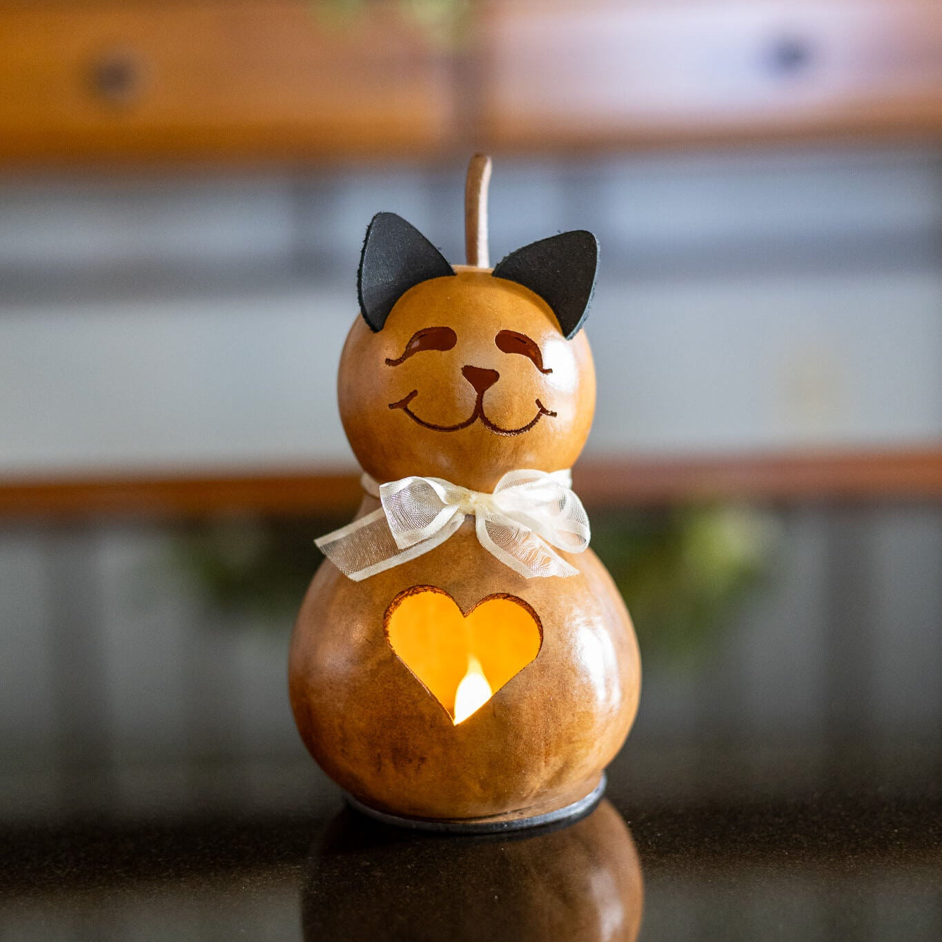 Katie Cat Gourd at Meadowbrooke Gourds. 