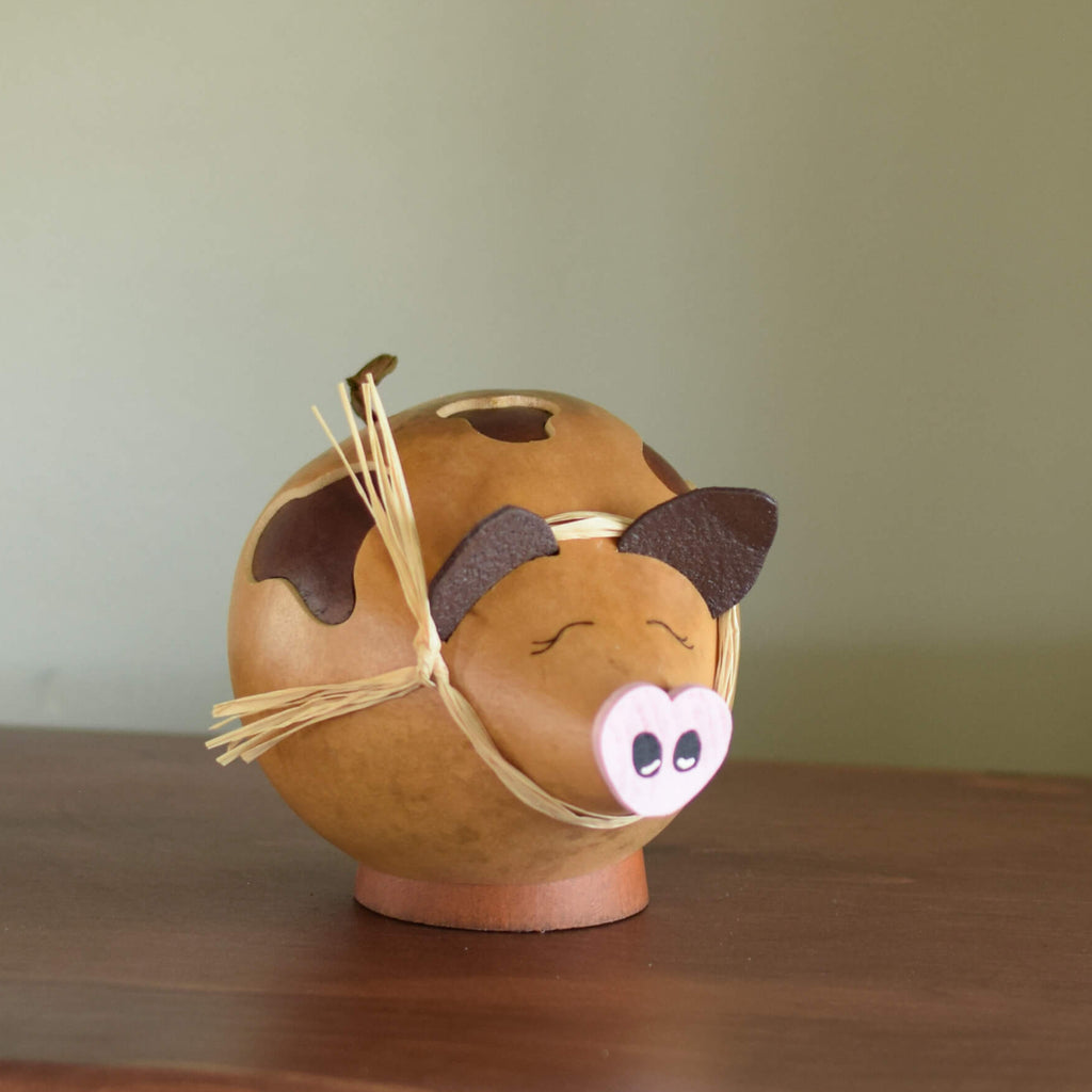 パーツ pig Peaches Pig Hog Farm Barn Animals Farmhouse Tabletop Gourd Decor