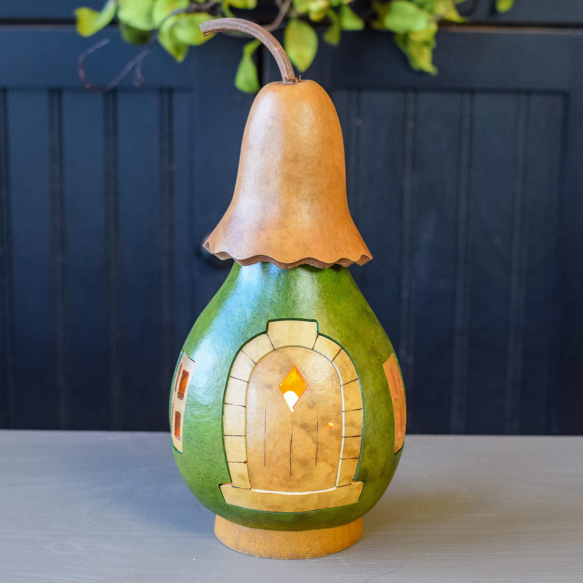 Yorkshire Cottage All Season House Tabletop Gourd Decor Gnome