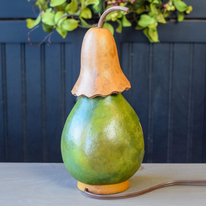 Yorkshire Cottage Gourd - Back View at Meadowbrooke Gourds. 