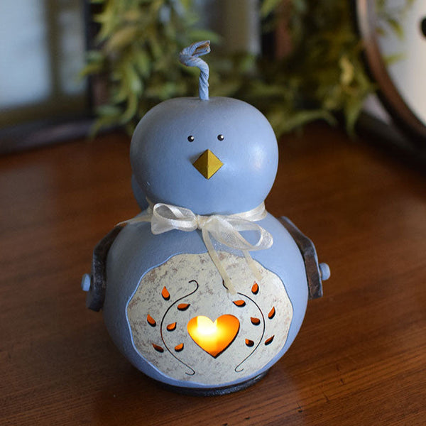 Blue Bird Gourd Handcrafted Figurine - Miniature – Meadowbrooke Gourds