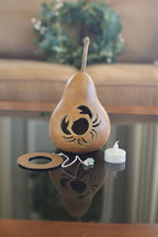 Crab gourd craft kit unfinished at Meadowbrooke Gourds