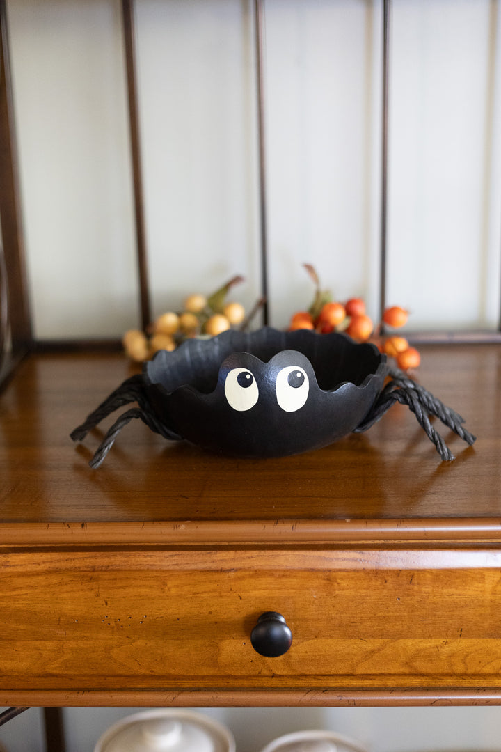 Spider Gourd Candy Dish at Meadowbrooke Gourds. 