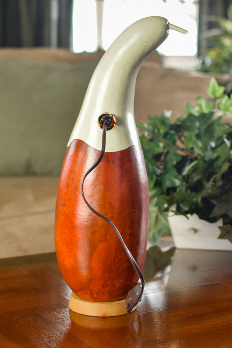 Casper Jack Gourd at Meadowbrooke Gourds back view
