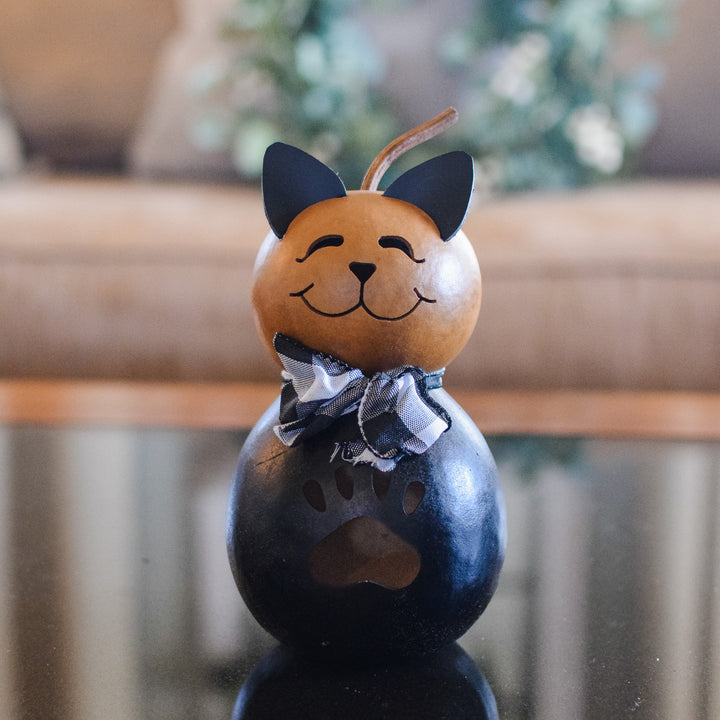 Cole Miniature Gourd Cat at Meadowbrooke Gourds. 