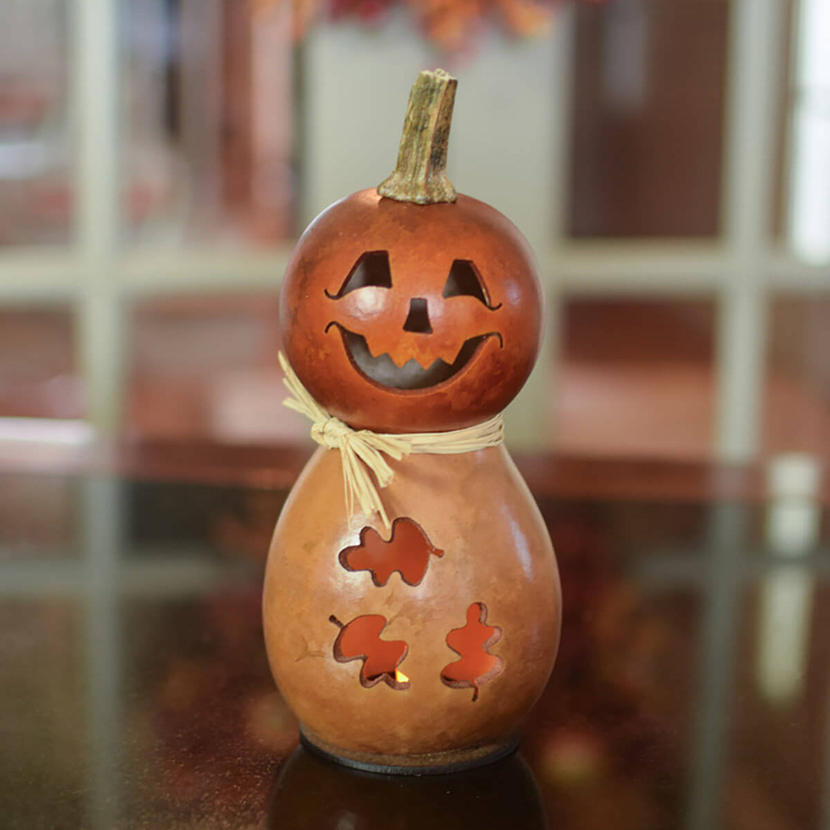 Dexter the scarecrow gourd at Meadowbrooke Gourds