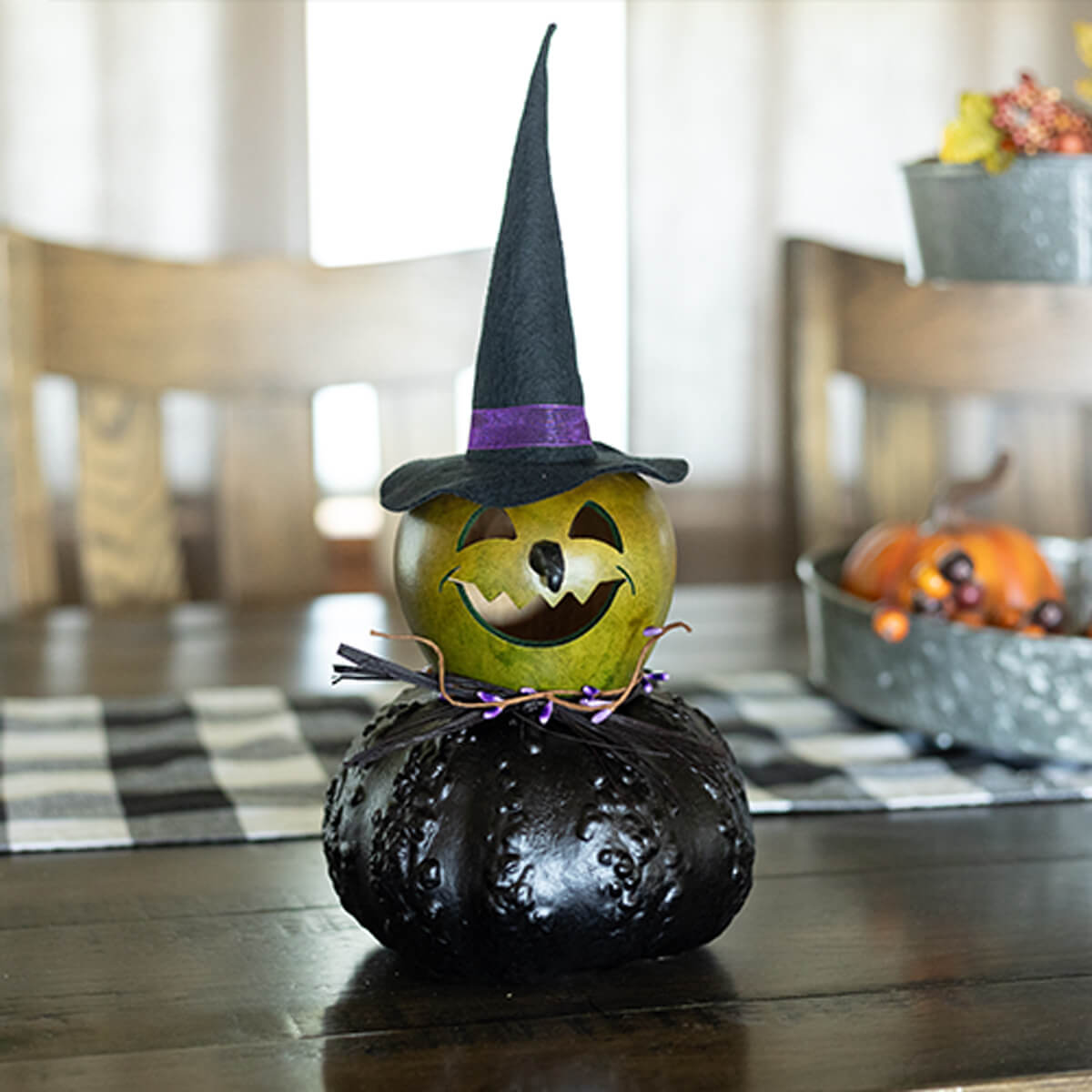Fiona Medium Witch Gourd at Meadowbrooke Gourds. 