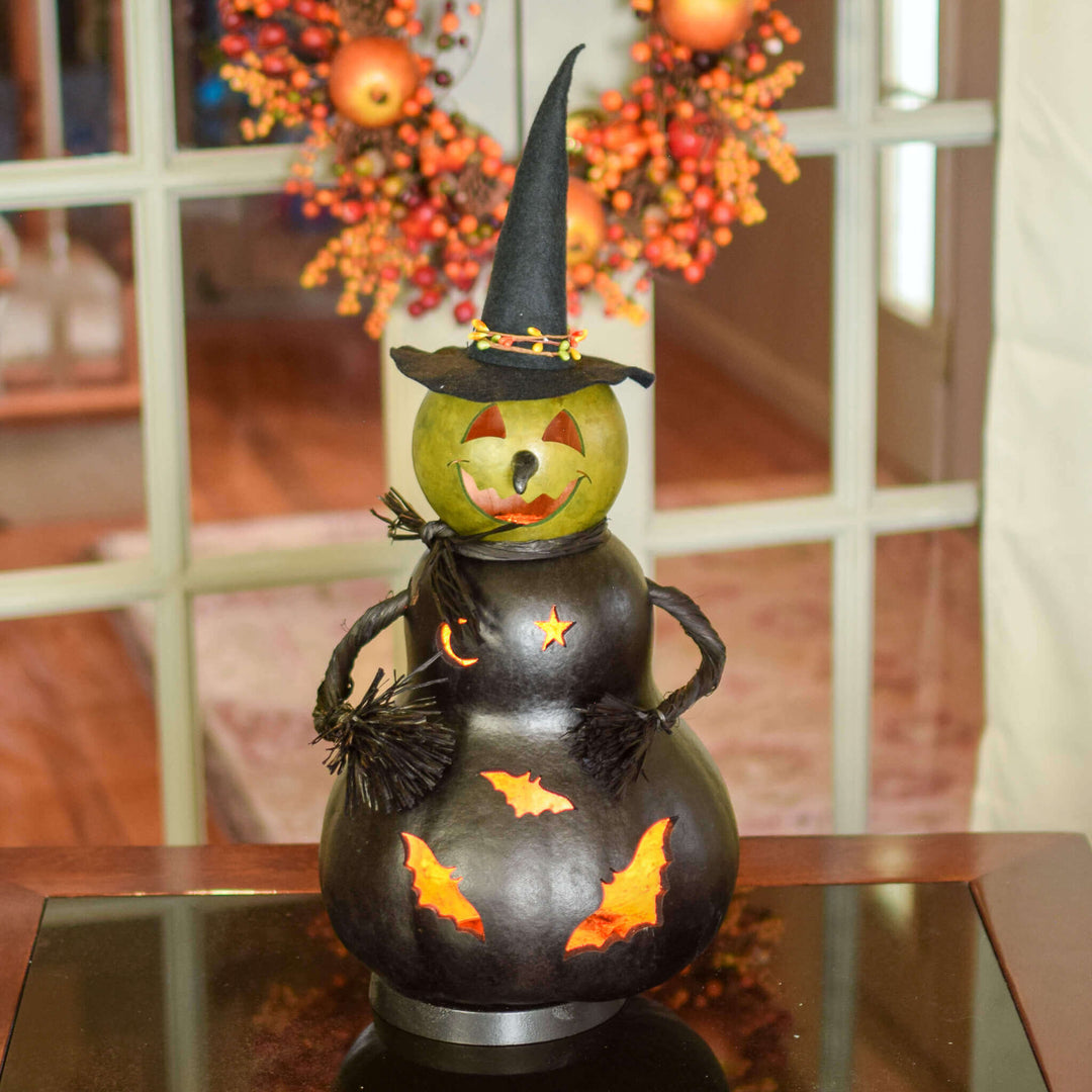 Fiona Extra Large Lit Gourd  at Meadowbrooke Gourds. 