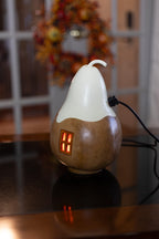 Ghost Cottage Gourd Side View at Meadowbrooke Gourds. 