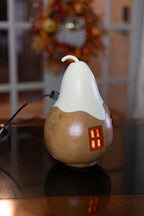 Ghost Cottage Gourd Side View at Meadowbrooke Gourds. 