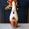 Ghost Cottage Large Tall Lit at Meadowbrooke Gourds. 