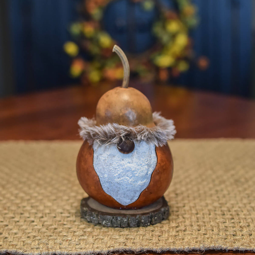 Griffin gnome gourd at Meadowbrooke Gourds