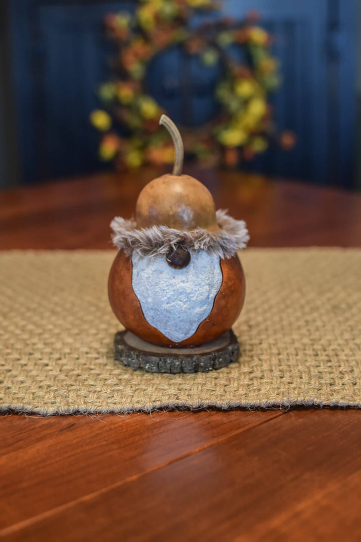 Griffin gnome gourd at Meadowbrooke Gourds