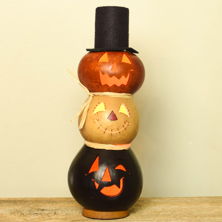 Jack Stack Medium Lit Gourd at Meadowbrooke Gourds. 