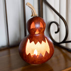 Killian Large Lit Jack-O-Lantern Gourd at Meadowbrooke Gourds. 