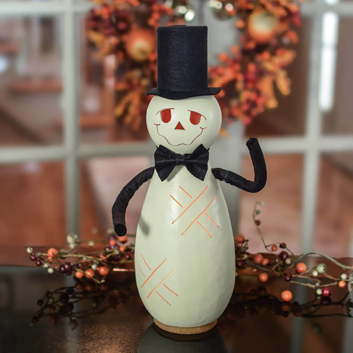 Maverick the mummy gourd at Meadowbrooke Gourds