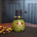 Miniature green Frank gourd at Meadowbrooke Gourds.