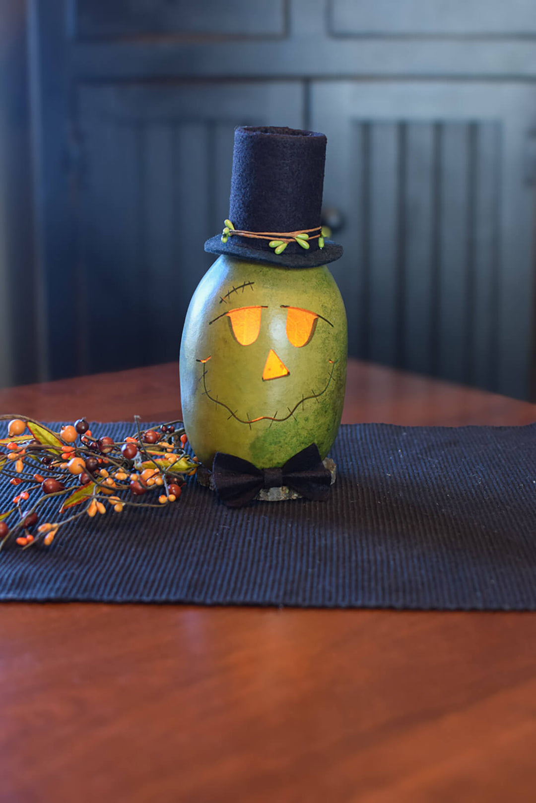 Green Frank gourd at Meadowbrooke Gourds