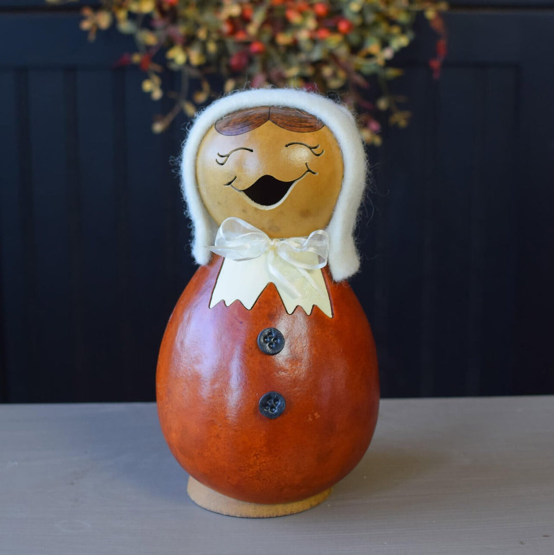Pilgrim Lady Gourd at Meadowbrooke Gourds. 