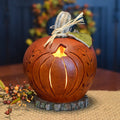 Pumpkin Silhouette gourd at Meadowbrooke Gourds