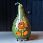 Sunflower Silhouette Gourd at Meadowbrooke Gourds. 